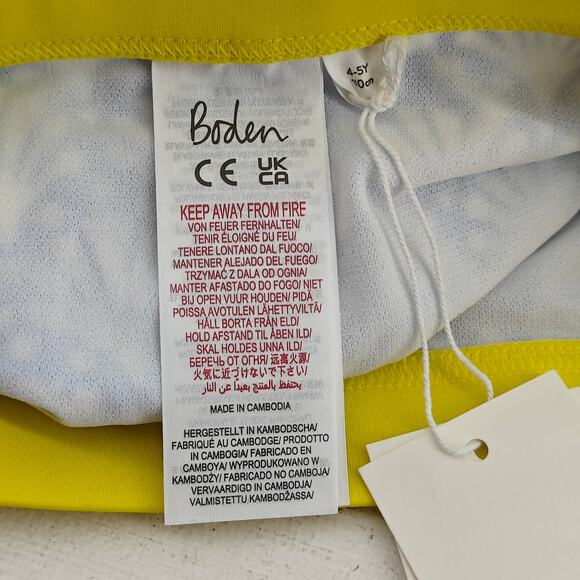 Mini Boden Blue Scallop Shell Print Swim Shorts Bottoms 4-5Yrs - Picture 2 of 5